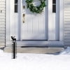 Medidor de nieve, vara de medición de nieve, medidor de exterior, arte de hierro invernal, medidor de nieve en pulgadas, decoraciones navideñas, estaca para jardín.