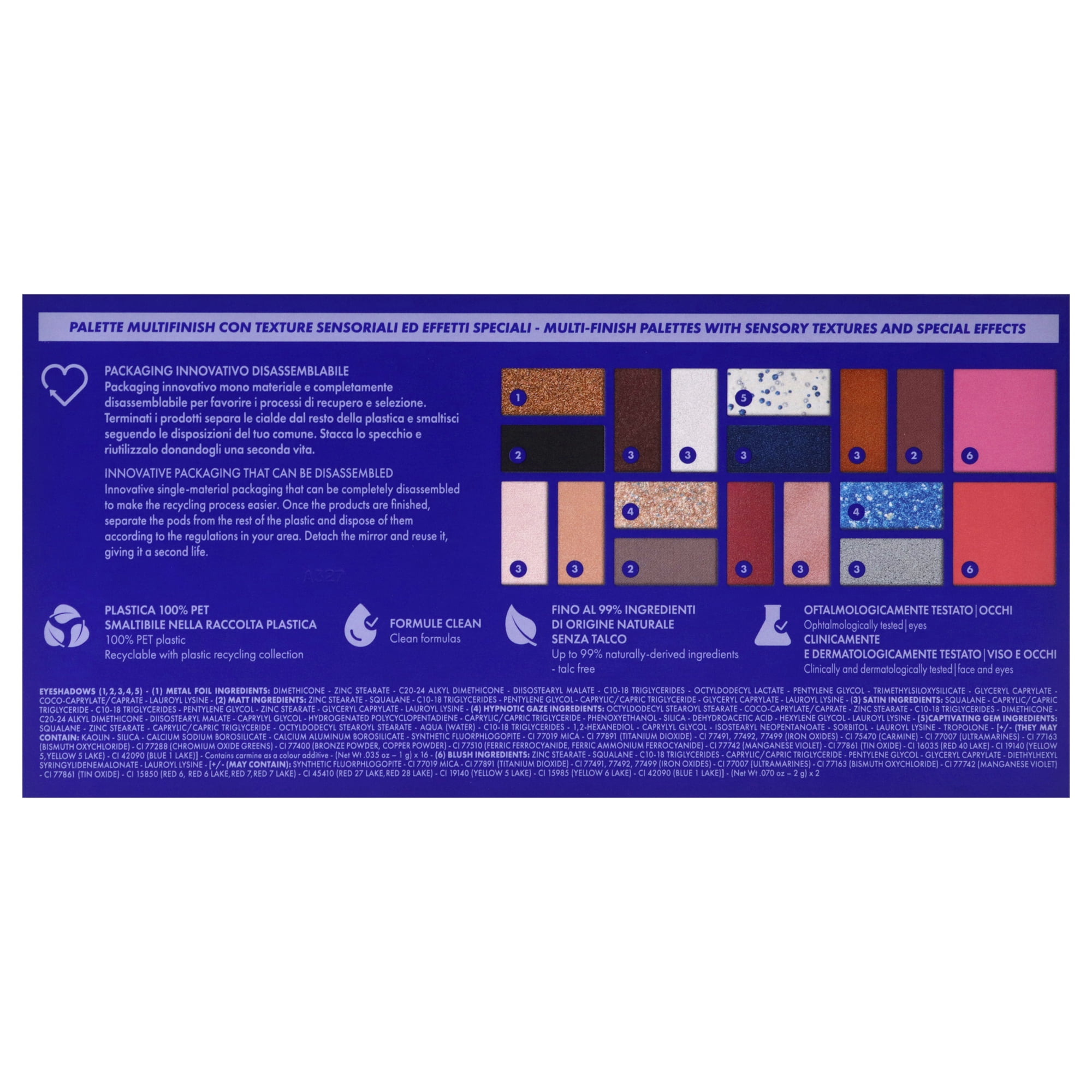 Pupa Milano Make-Up Palette - 005 Creative , 0.705 oz Makeup