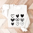 thumbnail image 2 of WEAIXIMIUNG Sweatshirts pour Femmes Sans Capuche Tendance Sweatshirts de la Saint-Valentin pour Femmes Pull Graphique Cœur Col Rond Manches Longues d'Hiver, 2 of 4