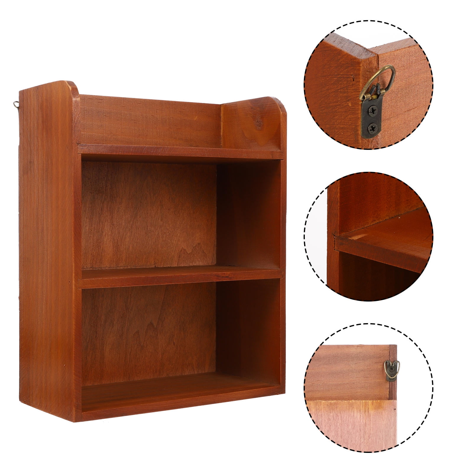Raindrops  Organizer Multi-layer Solid Wood Rack Wooden Desk Mini Storage Holder