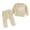 a3-Beige, variant on KPOPLK Baby Girls Ribbed 2 Piece Outfit MAMA'S MINI 3M 6M 9M 12M 18M 24M 2T 3T 4T Sweatshirt and Pants Set Clothing,Size 3-6 Months