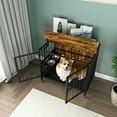 Modern Kennel Dogs room up to 60 LB, Dog crate furniture with Multi