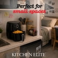 thumbnail image 6 of Kitchen Elite 2.5 Qt. Compact Mechanical Air Fryer, 30 Min Timer, Countertop Cooker, Black, 6 of 8