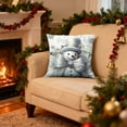 thumbnail image 6 of Under $5 Christmas Throw Pillow Covers 18x18" Party Supplies Christmas Pillowcase Bedroom Sofa Cushion Pillow Cover, 6 of 7