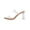 Khaki, variant on Womens Transparent Strap Heels Clear PVC Block Heel Open Toe Comfortable Versatile Sandals for Daily Outfit Casual Wear