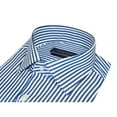 thumbnail image 5 of Men's Shirt ENZO PARK Turkey Soft Cotton Wrinkle Resistant Enzo8 Navy Stripe, 5 of 5