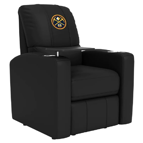 DreamSeat Stealth Power Plus Recliner with Denver Nuggets Logo in Black