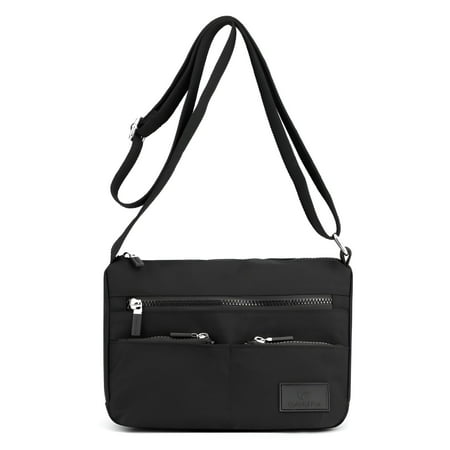 GASTROPOD 2026 New Crossbody Bag for Women Nylon Waterproof Shoulder Lightweight Pocketbooks Black Crossbody Bag for Travel, Daily Use, Casual Outings, Shopping, Outdoor Activities