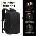 thumbnail image 4 of Laptop Backpack with Anti-Theft Ring.15.6 inch Notebook Computer Knapsack with USB Port, Men's Waterproof Backpack for School,Work or Travel, 4 of 7