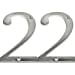 thumbnail image 2 of Distinctions House Address Number 2, Screw-In, Brushed Nickel Zinc, 4 In. - 843322, 2 of 15