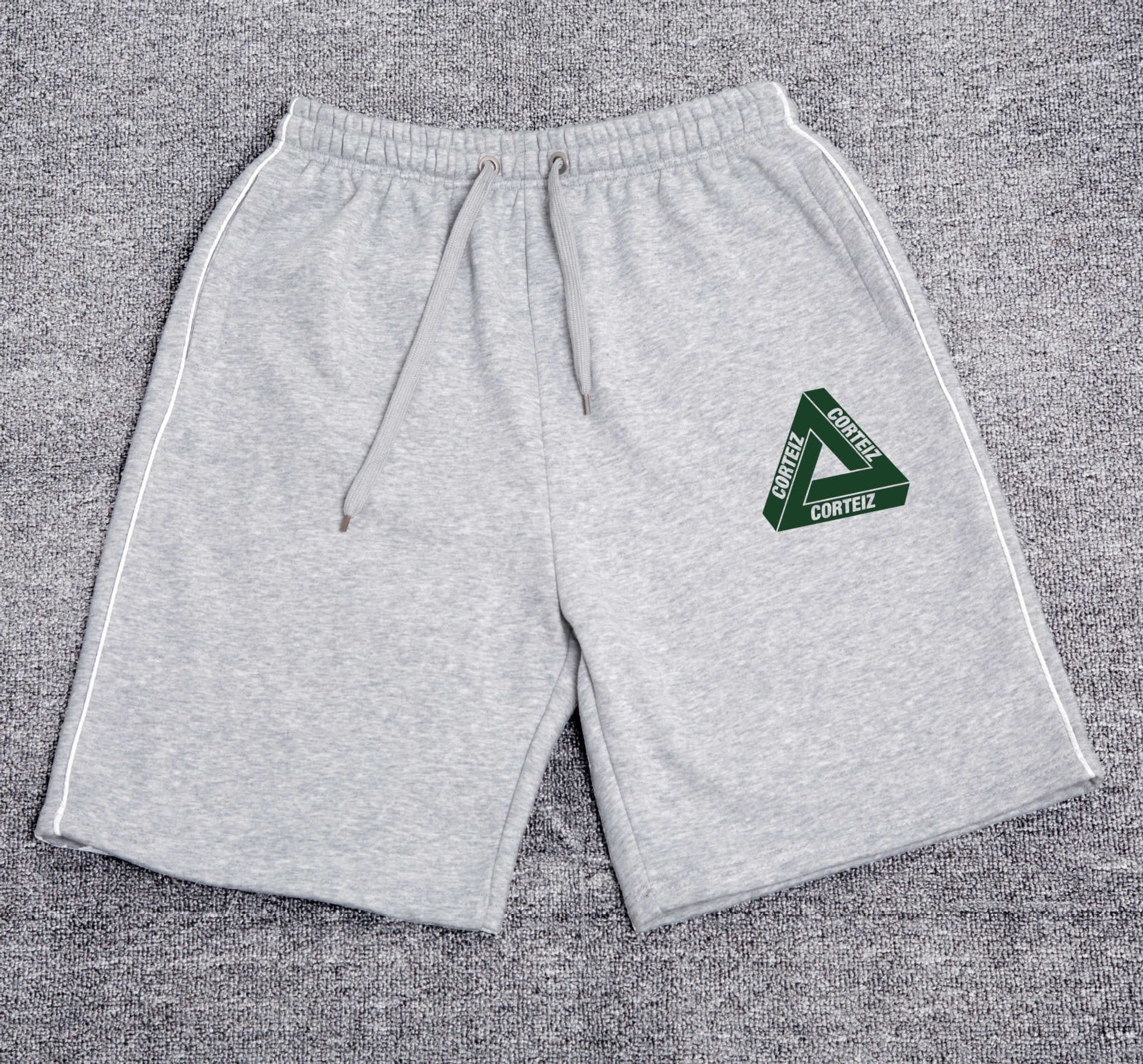 Corteiz short Alcatraz shorts ship print shorts trend hip-hop