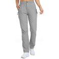 thumbnail image 1 of Pantalones de golf SPOSULEI ligeros de secado rápido para mujer, gris claro S/29, 1 of 6