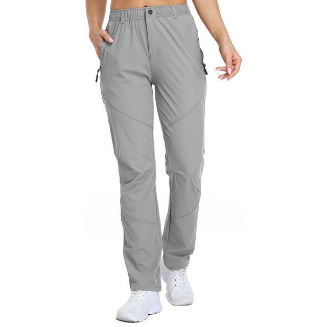 Pantalones de golf SPOSULEI ligeros de secado rápido para mujer, gris claro S/29