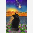 thumbnail image 3 of CafePress - Black Cat Star Gazing Baseball Jersey - Kids Cotton Baseball Jersey, 3/4 Sleeve Shirt, 3 of 4