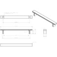 thumbnail image 3 of 10 pack hardware resources 867-160ni anwick cabinet pull polished nickel, 3 of 7