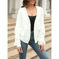 thumbnail image 5 of Liacowi Women Juniors Knit Cardigan Long Sleeve Sweater Tassel Knitwear Coat Fall Casual Outwear for Teen, 5 of 9