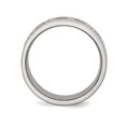 thumbnail image 5 of Mens Titanium Roman Numerals 8mm Satin Flat Wedding Band Ring, 5 of 5