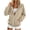 Khaki, variant on Women's Solid Color Coat Zip-Up Hooded Long Sleeve Raglan Sleeve Casual Outerwear