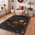 thumbnail image 5 of GENIMO 2'x3' Halloween Doormat, Washable Non Slip Soft Whimsical Cat Outdoor Door Mat for Front Door Covered Porch Patio Entryway, Rustic Black, 5 of 6