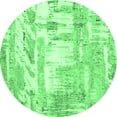 thumbnail image 1 of Ahgly Company Indoor Round Oriental Emerald Green Industrial Area Rugs, 7' Round, 1 of 4