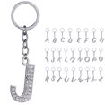 thumbnail image 2 of Key Chain Rhinestone A to Z Design Pendant Keychain Key Ring for Handbag Decor, 2 of 8