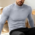 thumbnail image 6 of Hvogkswy Compression Shirt Men, Turtleneck Dry Workout Base Layer Undershirt Thin Stretchy Slim Comfy Long Sleeve Tops, 6 of 6
