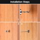 thumbnail image 4 of 316 Stainless Steel Cable Railing Hardware Turnbuckle Lag Screw Beveled Washer Yescom Modern, 4 of 11
