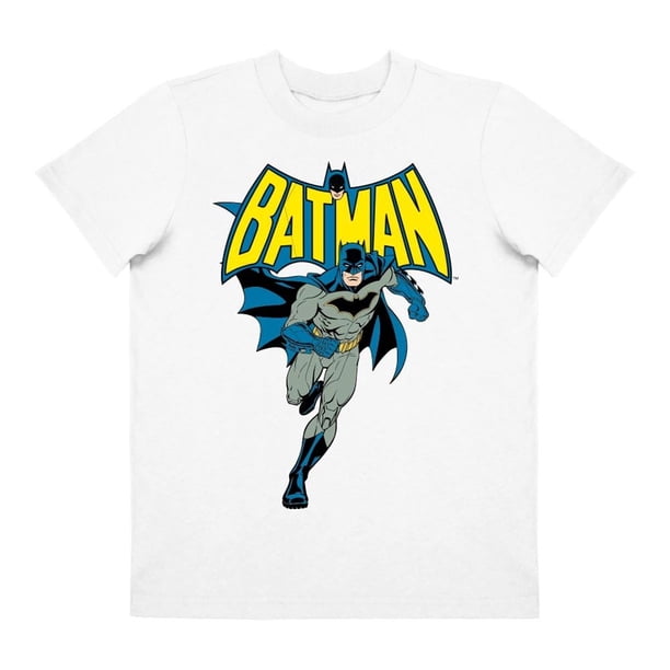 Playera Para Niño Warner Bros Batman Cuello Redondo Manga Corta Talla 6 Blanco