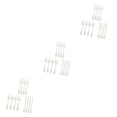 thumbnail image 1 of Transemion Plastic Forks Spoons Knifes Silverware Decor Party White 18.5cm 3Set, 1 of 6