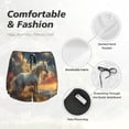 thumbnail image 4 of Daiia Starry Sky White Horse Pattern Women's 2 in 1 Running Shorts - Lightweight Athletic Workout Gym Yoga Shorts Liner with Phone Pockets-XX-Large, 4 of 7