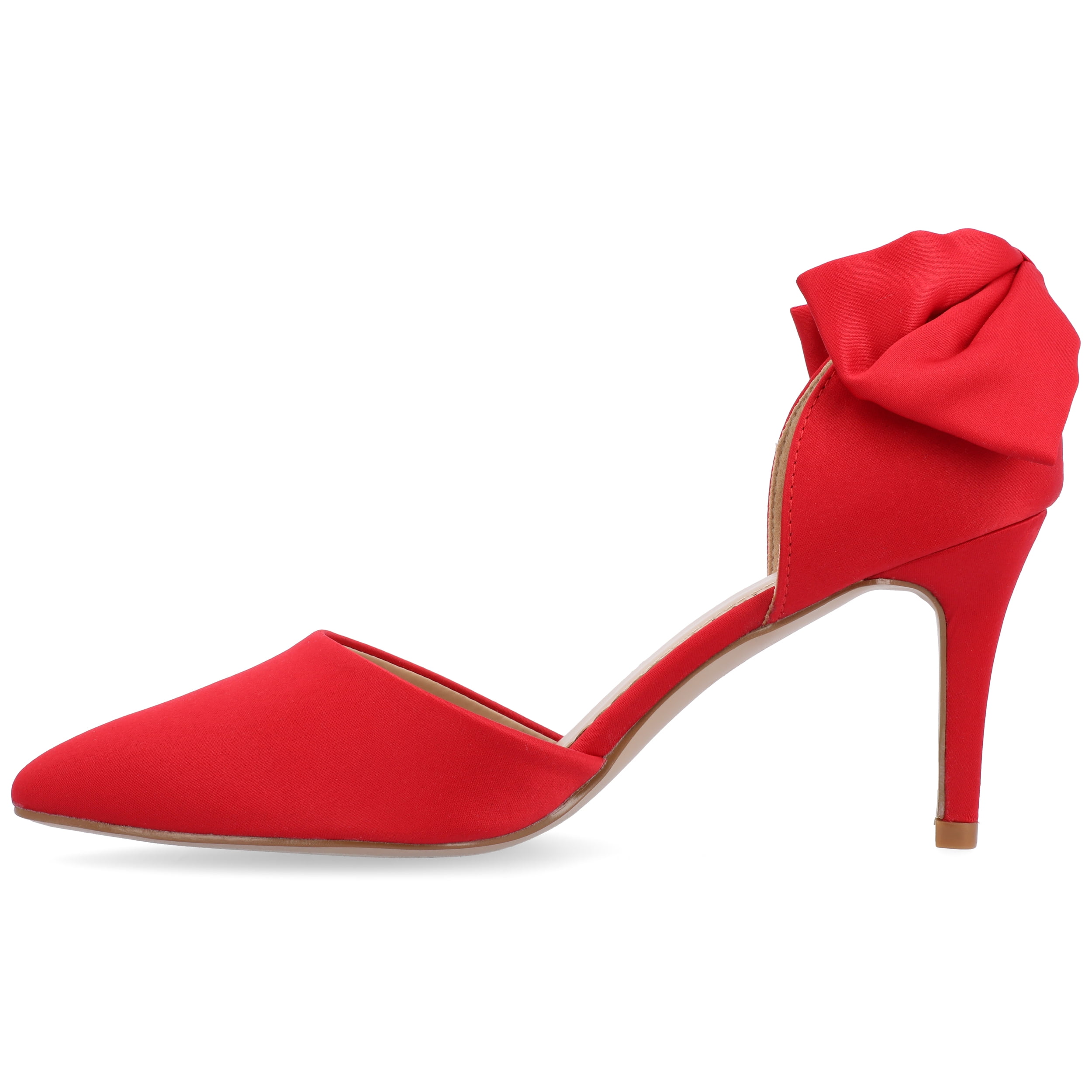 Journee Womens Tanzi Pointed Toe Mid Heel Evening Pumps