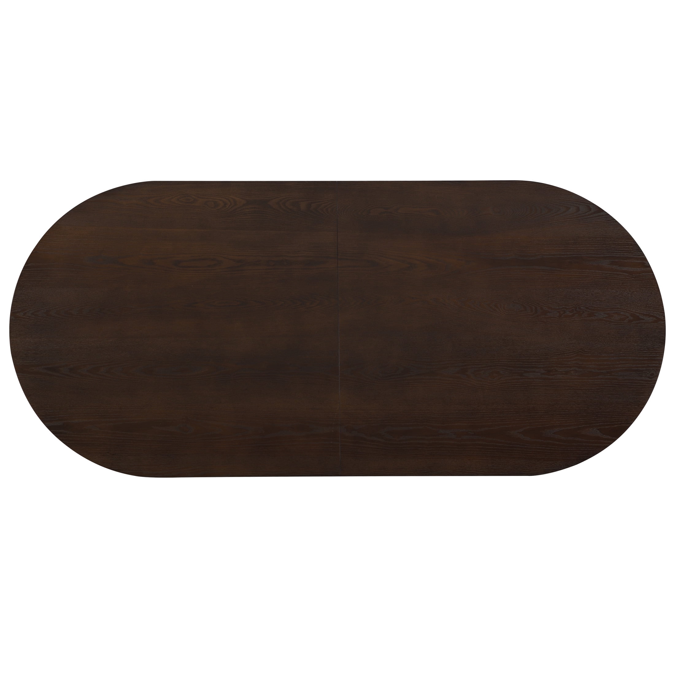 Christopher Knight Home 88" Modern Oval Dining Table with Fluted Double Cylinder Base, Espresso