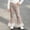 Khaki, variant on Rvasteizo Girls Flare Pants Cotton Fabric Lace Hem Outdoor Casual Long Pants for Kids 1-11Y 6 Years