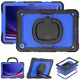 thumbnail image 2 of Case for Samsung Galaxy Tab A11+ 2025/Tab A9 Plus 2023 11 inch, 360 Rotating Stand Handle Pencil Holder Shoulder Strap Heavy Duty Shockproof Cover, Dark Blue PC, 2 of 7