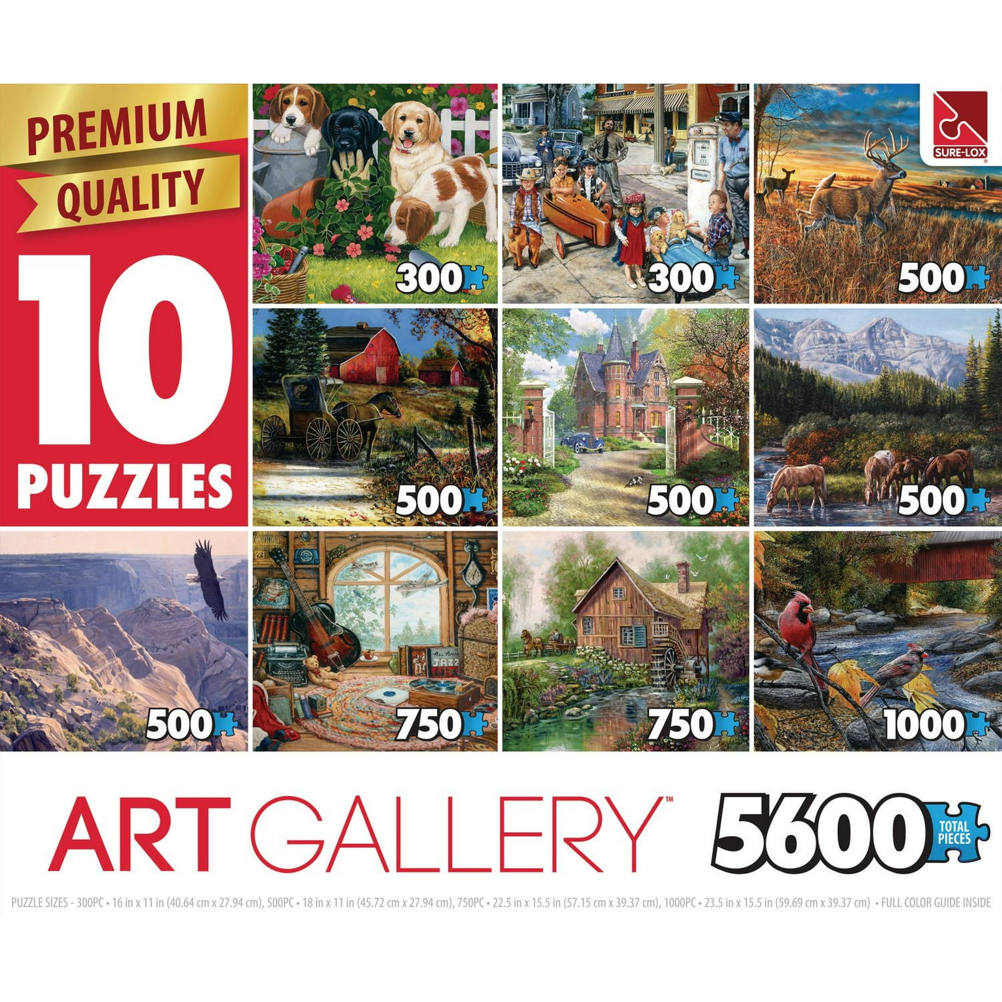 Sure-Lox Art Gallery 10-in-1 Deluxe Puzzle Pack - Walmart.ca