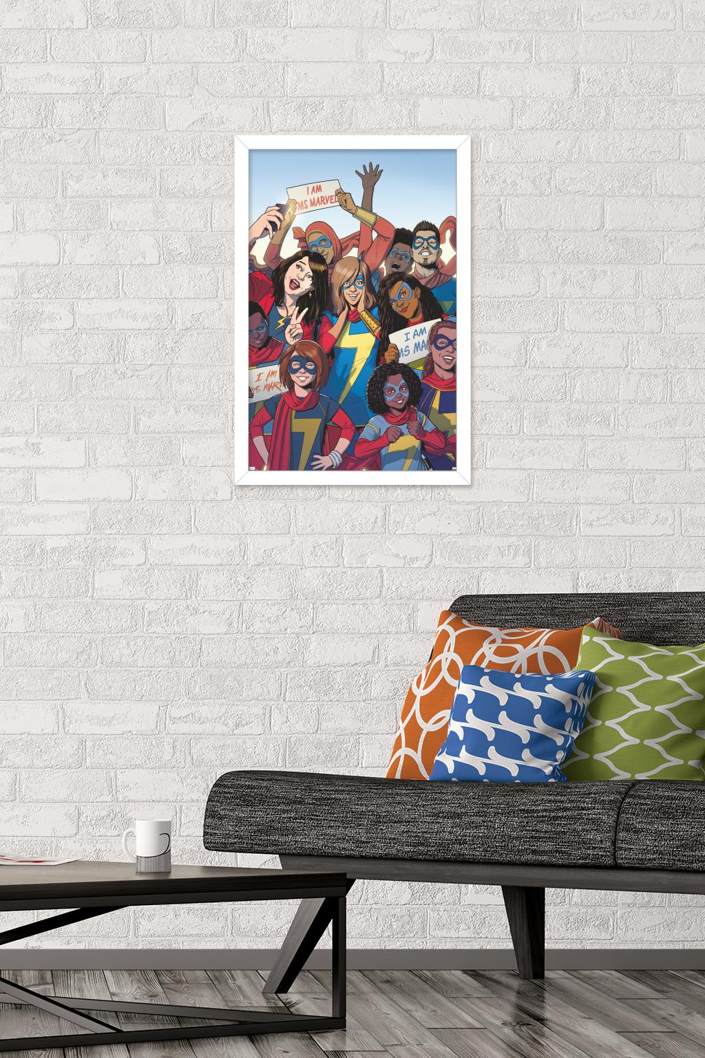Marvel Comics - Ms. Marvel - Ms. Marvel #37 Wall Poster, 14.725" x 22.375", Framed