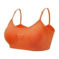 thumbnail image 7 of Coobie Seamless Bras for Women No Underwire Scoopneck Cami Bra 9012, Tiger Lily,One Size, 7 of 7