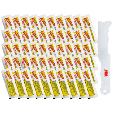 La Victoria Medium Salsa Picante Sauce, 0.5 oz Packets (Pack of 50) with By The Cup Spatula Knife