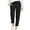 Black, variant on RKSTN Womns Pants Solid Color Drawstring High Waist Pocket Loose Large Size Cotton Casual Pants Lightweight Soft Workout Pants