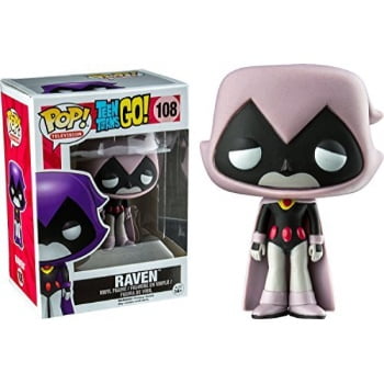 funko pop! tv teen titans go! grey raven #108 (toys r us) exclusive vinyl figure