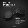 thumbnail image 2 of Gafas de sol clásicas de aviador para hombre y mujer, lentes polarizadas para conducir, 100 % de bloqueo UV., 2 of 4