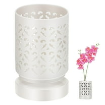 Masteelf  Ceramic Orchid Pot Indoor Plant with Saucer Pots Holes and Tray White