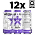 thumbnail image 3 of Rockstar Pure Zero Grape Energy Drink, 16 fl oz, 12 Pack Cans, 3 of 6