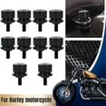 thumbnail image 2 of ALLTIMES Rear Mudguard Seat Bolt Aluminum Screw Quick Mount Universal for Harley Davidson Sportster Touring Softail Dyna with 1/4-20 Thread 1996-2015, Black, 2 of 10