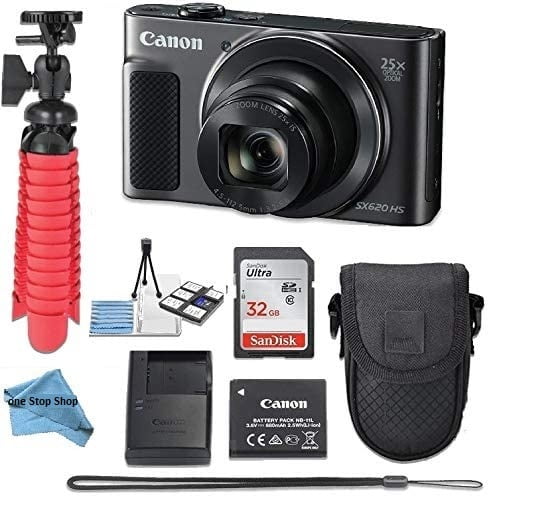 Canon Powershot SX620 (Black) Point & Shoot Digital Camera + Accessory