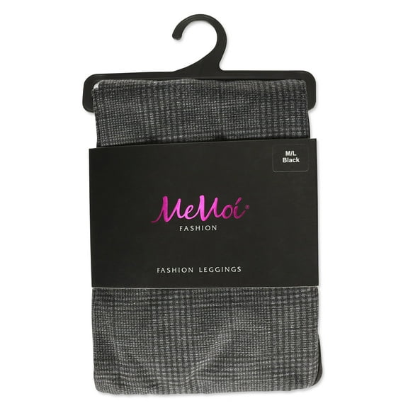 MeMoi Women's Menswear Chic Leggings - Womens - Female (M-L, Black)