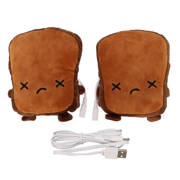 Guantes calefactables de dibujos animados, guantes calefactables USB, guantes calefactores de invierno para invierno, guantes calefactables USB de dibujos animados, confiables y duraderos