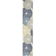 thumbnail image 2 of Nourison Grafix Contemporary Circles White 2'3" x 12' Area Rug, (12' Runner), 2 of 7