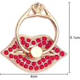 thumbnail image 3 of Paquete de 3 soportes para anillos para teléfono móvil (rojo, blanco, rosa), anillo de metal con forma de corazón con diamantes de imitación, rotación de 360 grados para todos los teléfonos inteligent, 3 of 5