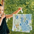 thumbnail image 5 of Coolnut Spring Blue Flowers Birds Hand Towels 2 PCS, Floral Butterfly Kitchen Towel Ultra Soft and Highly Absorbent,Decorative Fingertip Face Towel for Bathroom Hotel, 28.3"x 14.4", 5 of 5